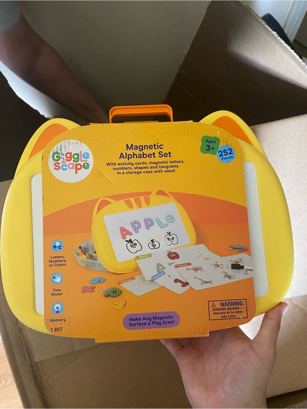 Giggle Scape Magnetic Alphabet Set - Yellow